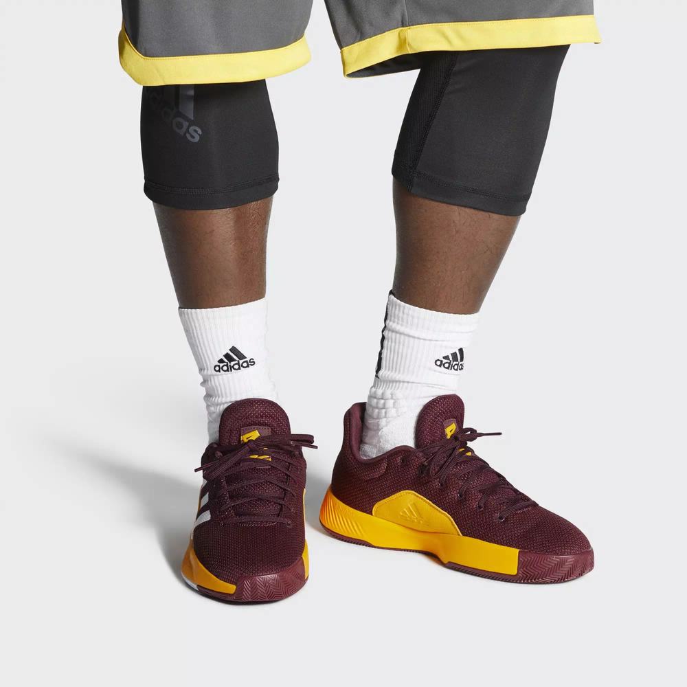 Adidas Pro Bounce Madness Low 2019 Tenis De Basketball Rojos Para Hombre (MX-36161)
